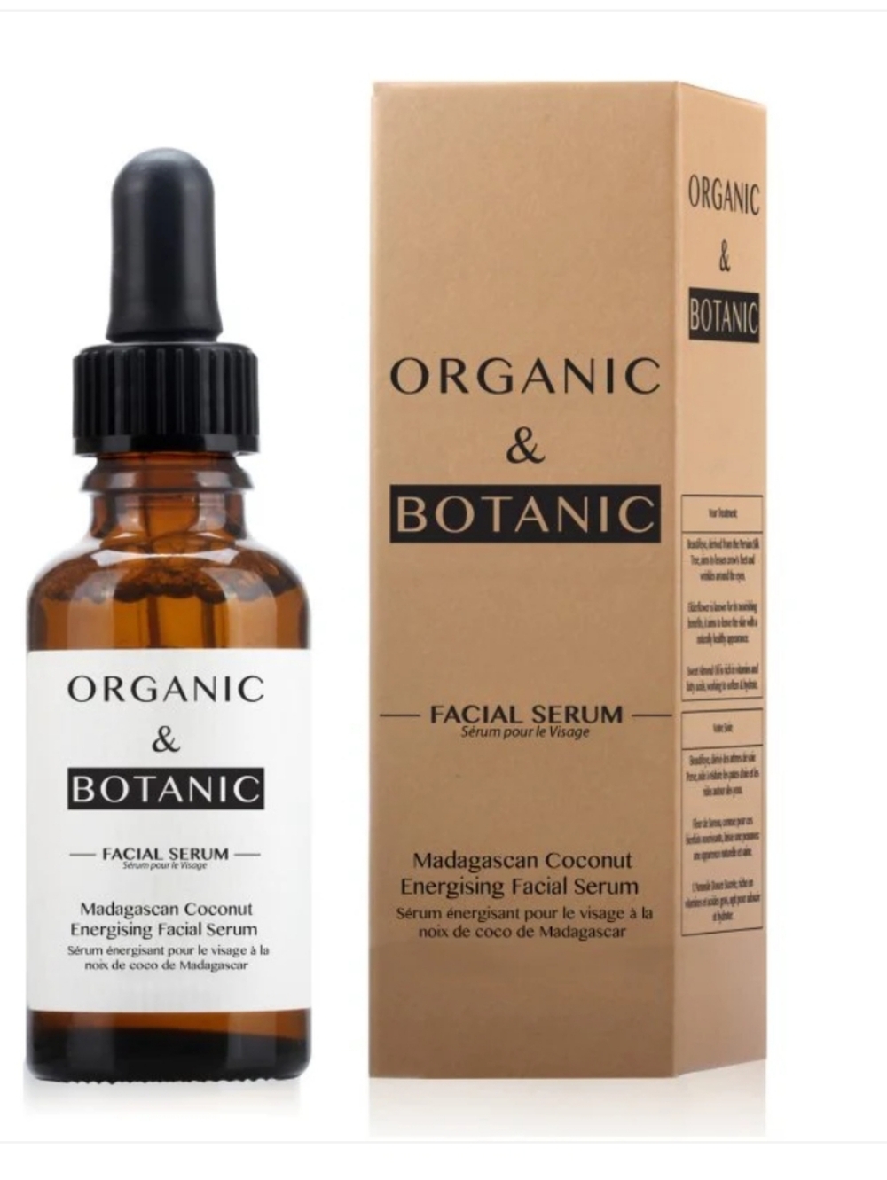 NEW UK Co. - Organic and Botanic Madagascan Coconut Energising Facial Serum
